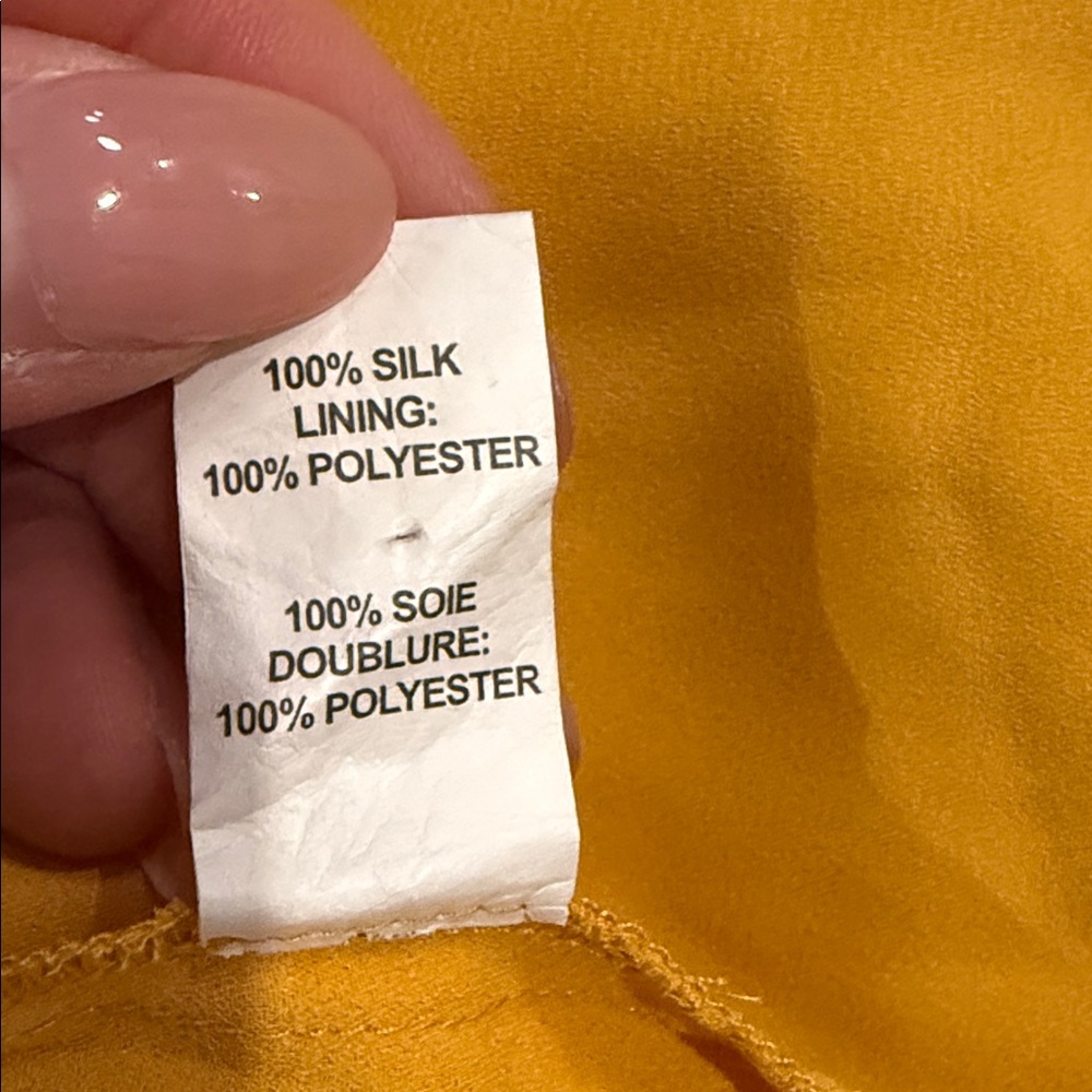 Ramy Brook Silk Yellow Dress - Picture 3 of 3